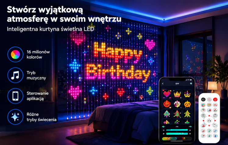 Inteligentne lampki świąteczne