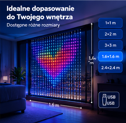 Inteligentne lampki świąteczne